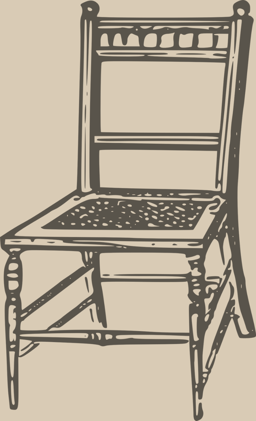 Chair line drawing.